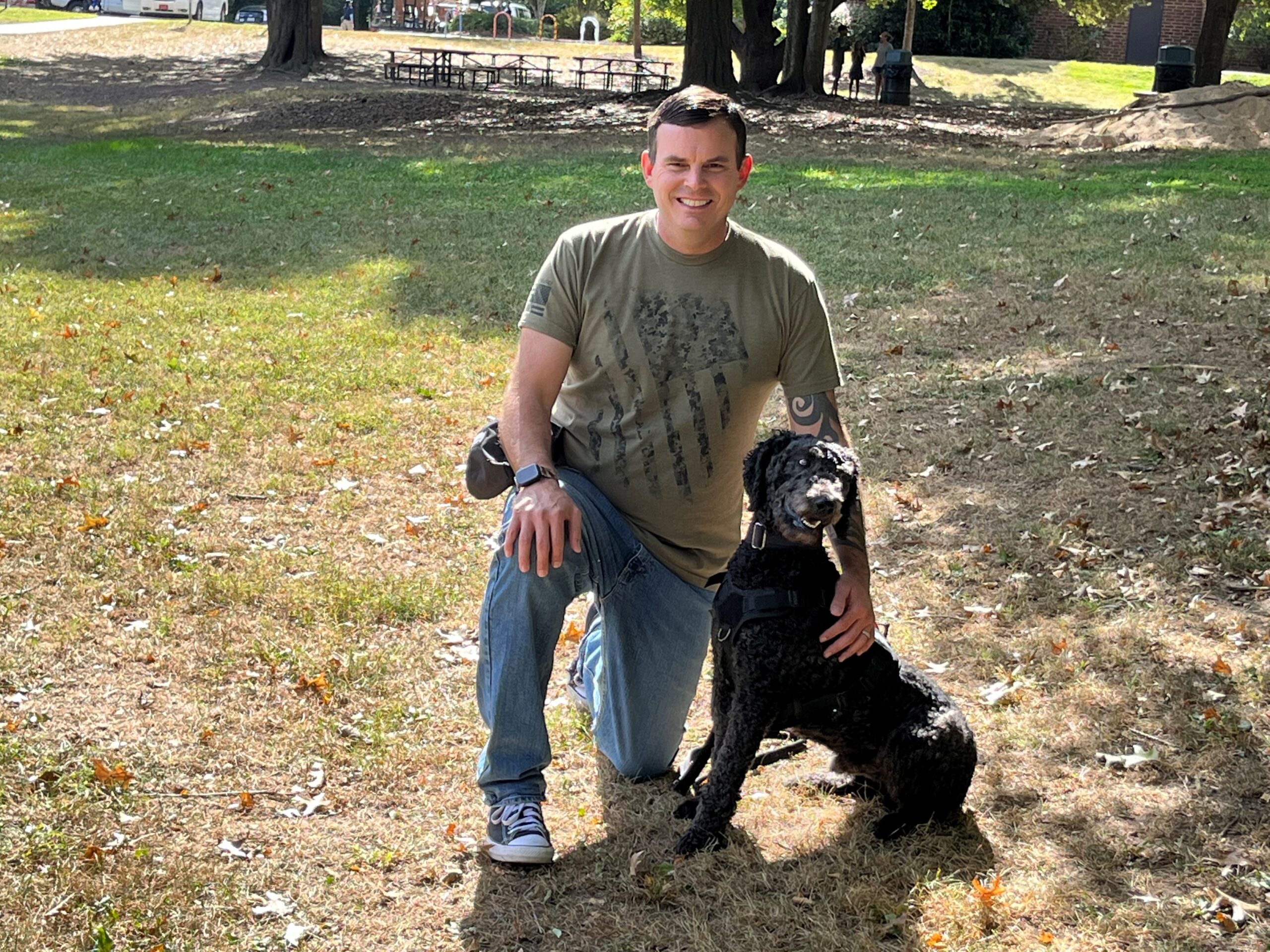 AdamJoey scaled Congratulations to our latest Pups4Patriots graduates, Adam and Jacob! - American Humane