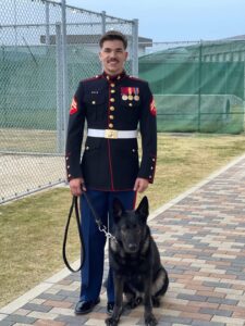Marine Corps Ball Welcome Home, Retired MWD Fredy! - American Humane